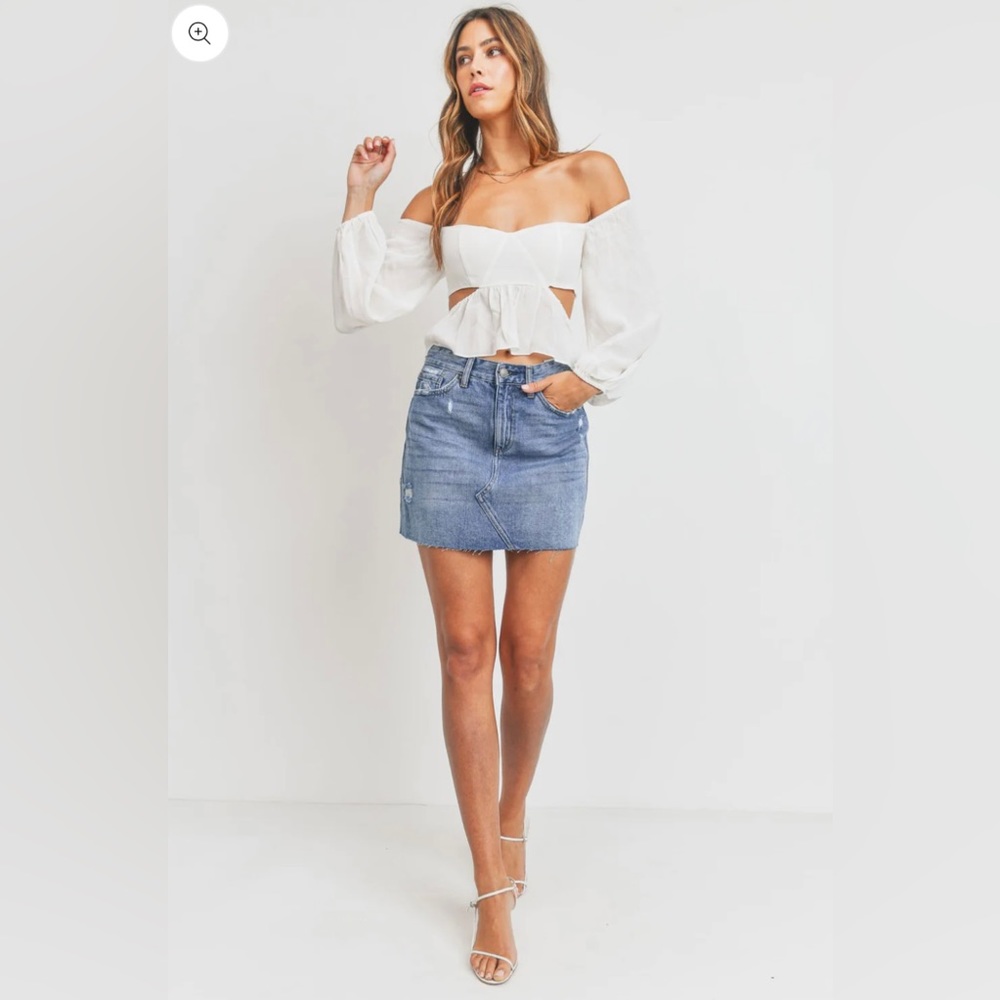Denim Mini Skirt